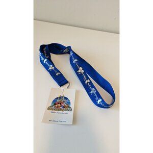 Disney Trading Pin Lanyard Blue and White